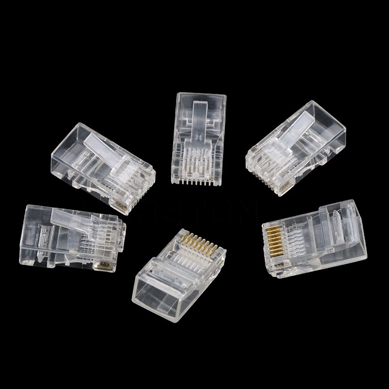 Unshielded Cat5/CAT6 RJ45 Connector 100PCS/Bag