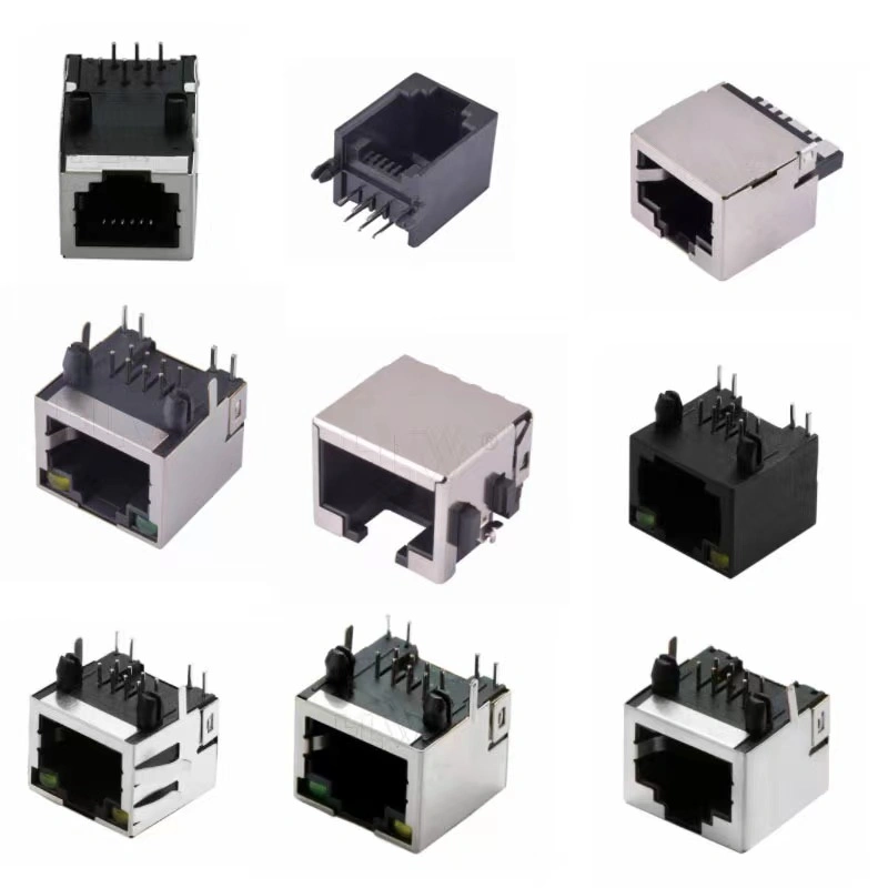 RJ45 Ethernet Network Male Jack Connector Internal 8 Pin Type Cat 5 Shielded 8p8c Cat 5e RJ45 Connector