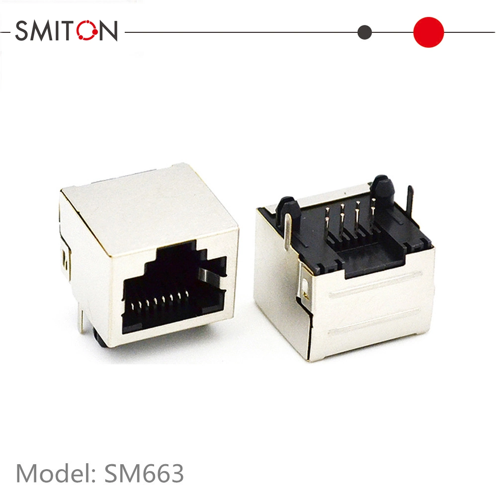 1 Port Rj-45 Connector FTP PCB RJ45 Modular Jack