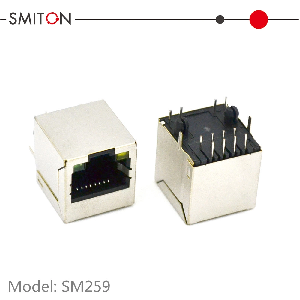 8p8c Connector Rj-45 Female Jack Shielded 1 Port RJ45 Type Modular