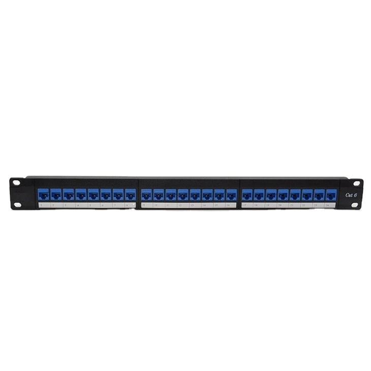 Best Selling 1u 19 Inch 24 Port Unshielded Blank Patch Panel UTP Empty Rack Mount Patch Panel