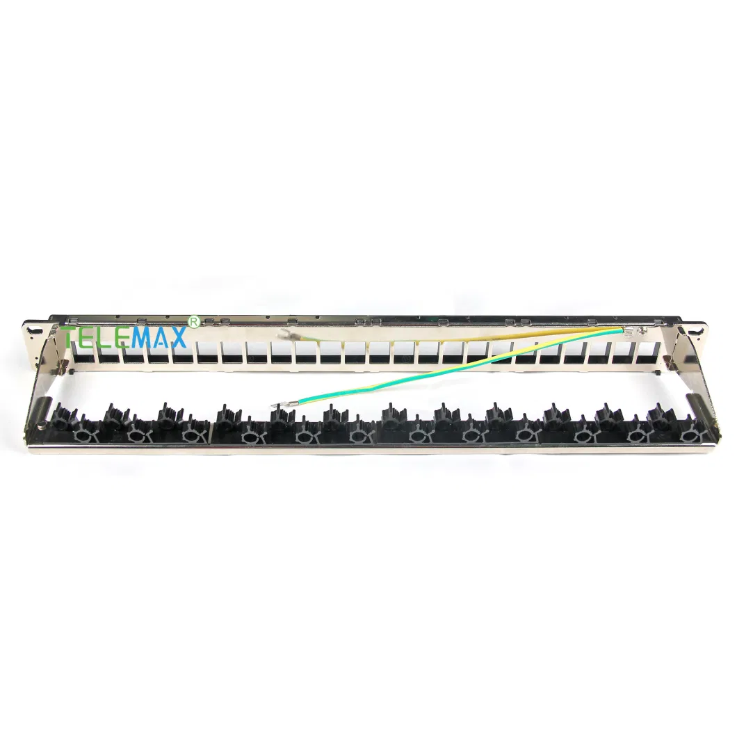 1u 19&prime;&prime; 24 Ports FTP Blank Patch Panel with Plastic Cable Holder