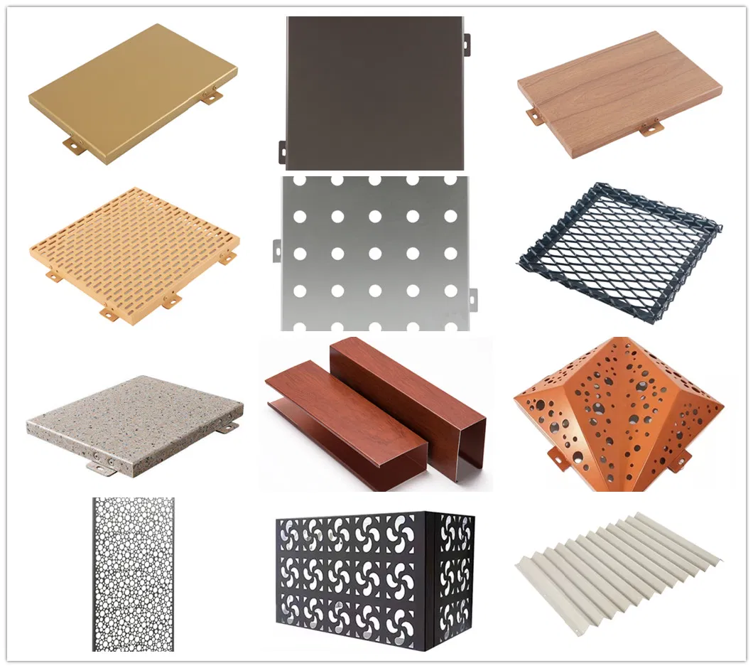 Aluminum Outdoor Laser Cut Carved Decorative Square Hole Punch Perforated Metal Screen Sheet Perforated Metal Panel