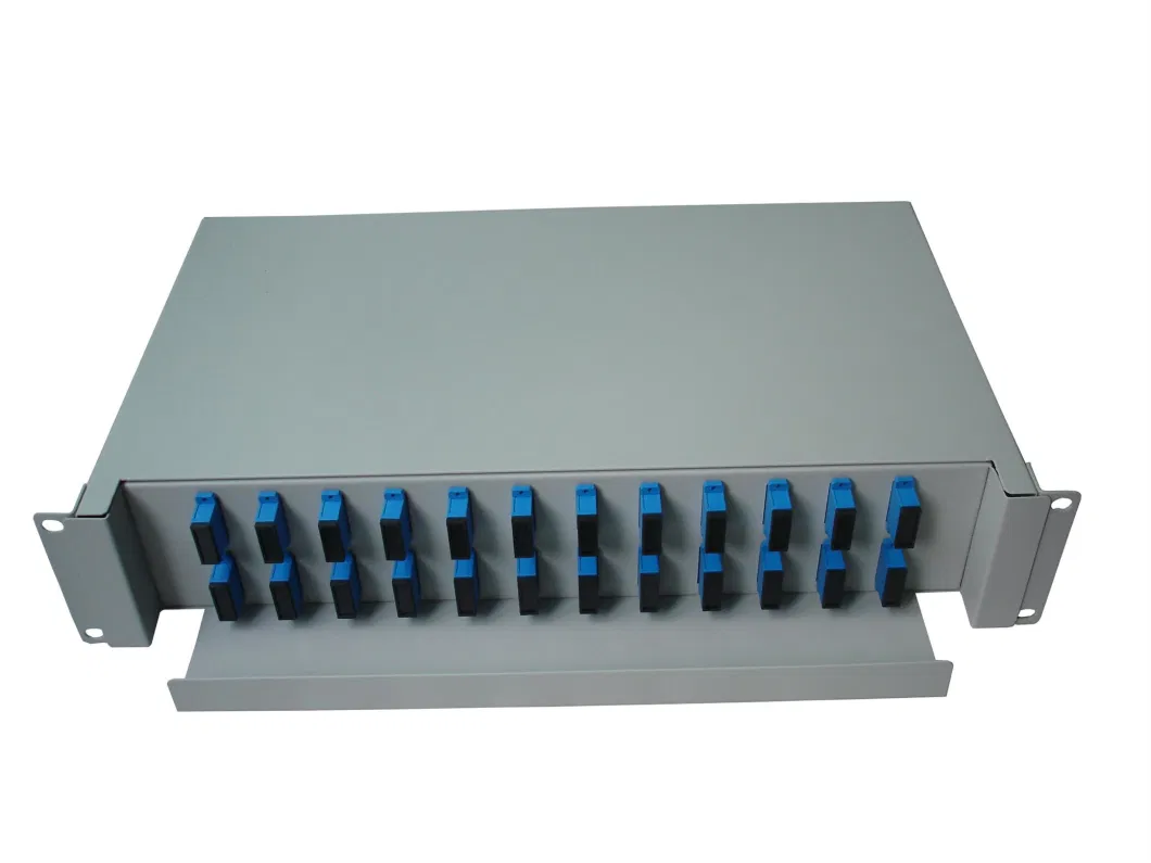 2u Slidable 48 Core Fiber Optic Patch Panel