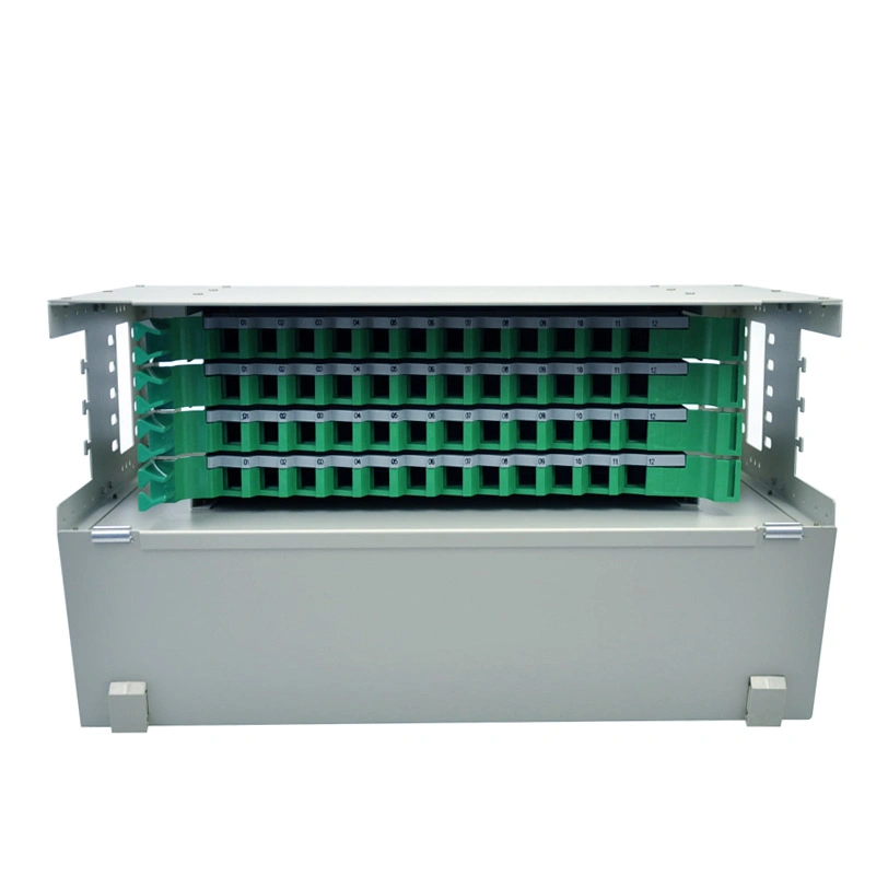 2U 19-inch 24 Core Fiber Optic ODF Patch Panel Fiber Distribution Box