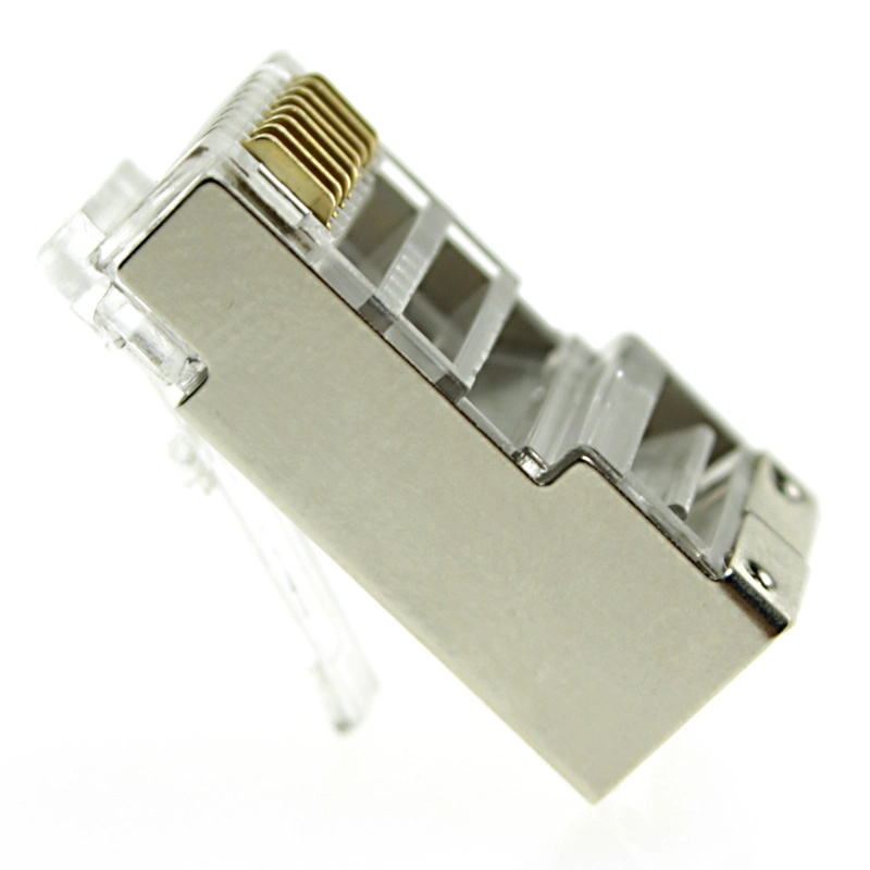 CAT6 RJ45 Standard Modular Plugs Shielded (STP) Network Connectors for 23AWG Twisted Pair Solid or Stranded Cable