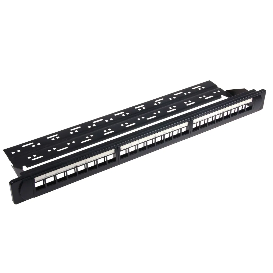 1u 19inch 24 Ports UTP Blank Patch Panel with Back Bar