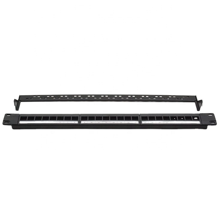 Best Selling 1u 19 Inch 24 Port Unshielded Blank Patch Panel UTP Empty Rack Mount Patch Panel