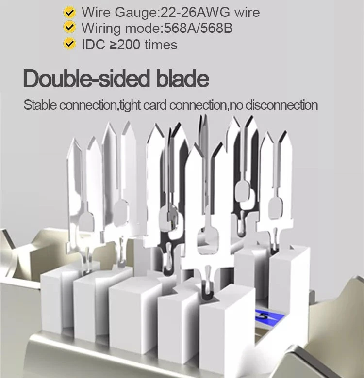 Cat7 RJ45 Keystone Jack, Toolless STP Keystone Shielded 180 Degrees Toolless 8p8c STP FTP CAT6 Keystone Jack