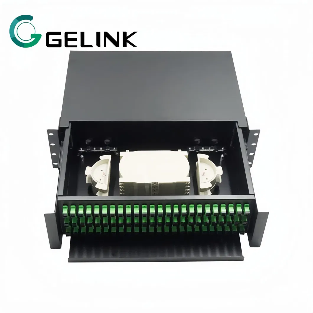 3u 72ports ODF Rack with Sc Connector Fiber Optic Patch Panel