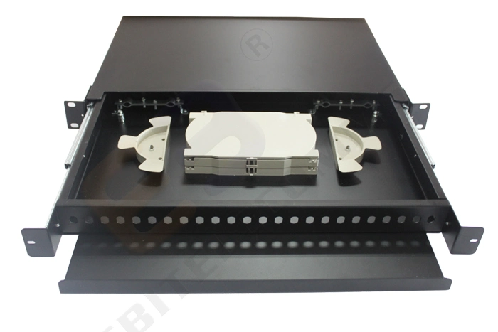24 Port Blank Fiber Optic Patch Panel with Different Front Panels