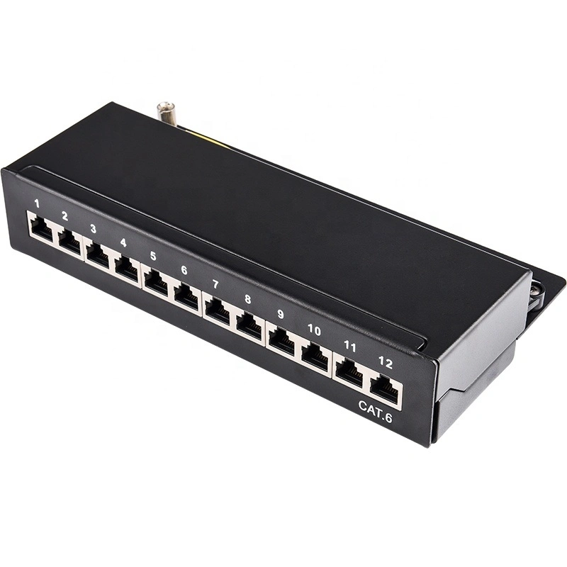 10inch 1u UTP 12ports CAT6 Wall Mounted Patch Panel