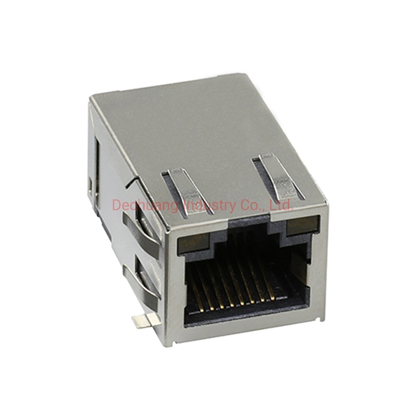 Hotselling Ethernet Modules 8p8c Gigabit 100base-T Jack Cat5 CAT6 Socket Single Port Shielded RJ45 Connector