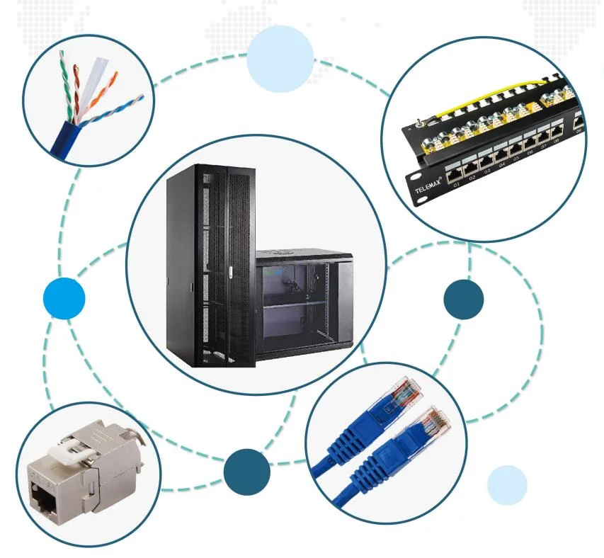 CAT6 UTP Keystone Jacks 1u 24 Port Cat 6 Ethernet Patch Panel