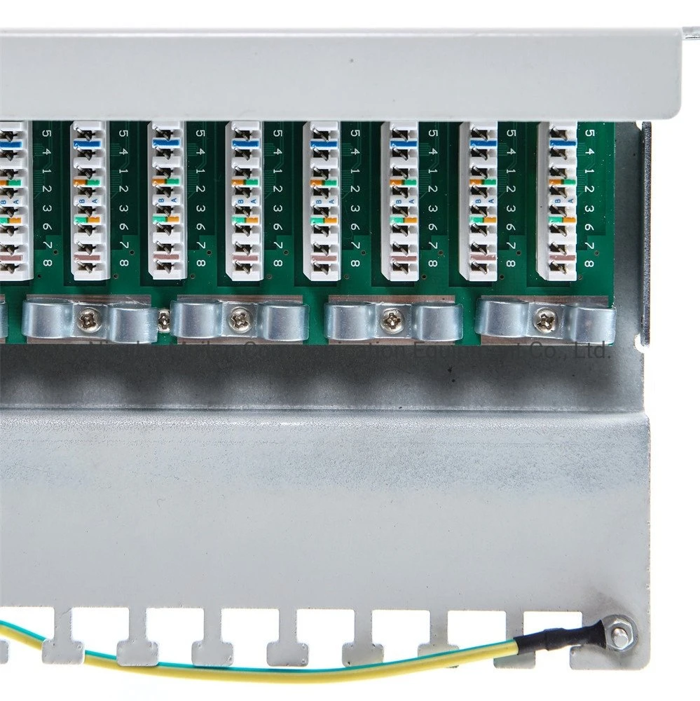 Rackmount Type Cat. 5 Cat. 6 FTP 12-Port Shielded Network Patch Panel