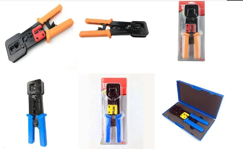 Cat5 CAT6 Cat7 LAN Cable Network Crimper Pass Through RJ45 Rj11 Crimping Stripping Pliers Data Cabling Tools