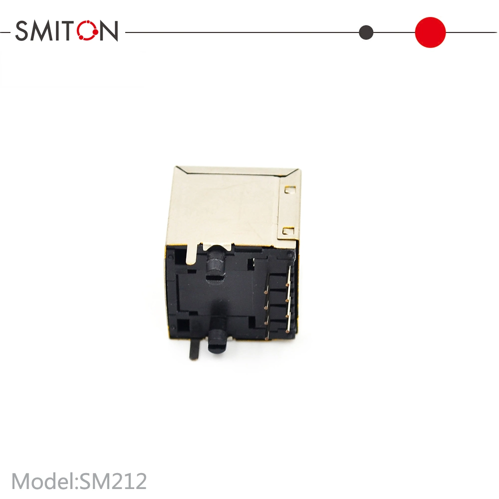 Straight Angled 8p8c RJ45 PCB Jack Connector