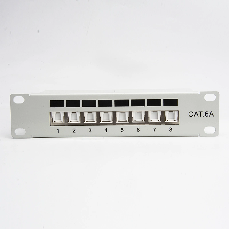Network RJ45 CAT6 CAT6A SFTP 8 Port for Patch Panel