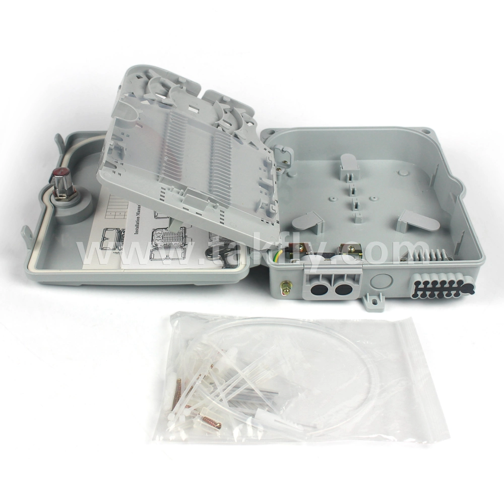 12 Ports Fiber Optic Termination Box with White Shell