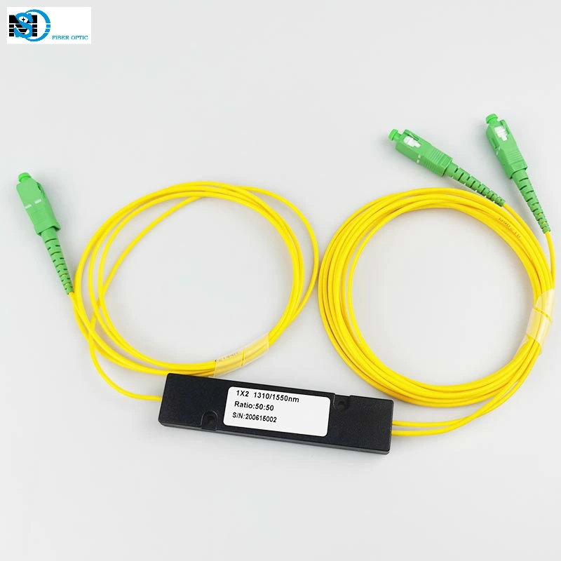 Network 1X2 ABS Type Fbt Coupler Sc/APC Fiber Optic PLC Coupler