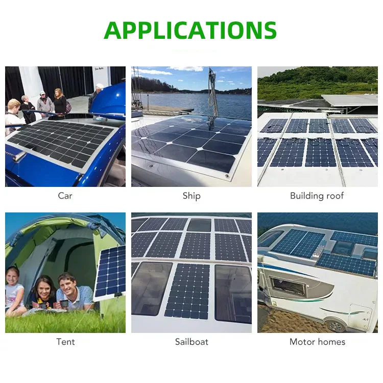 Jcn ETFE Module Flexibility Solar Panels 70W 130W 140W 160W Flexible Portatil Solar Panel for Boats Roof with Mc4 Cables