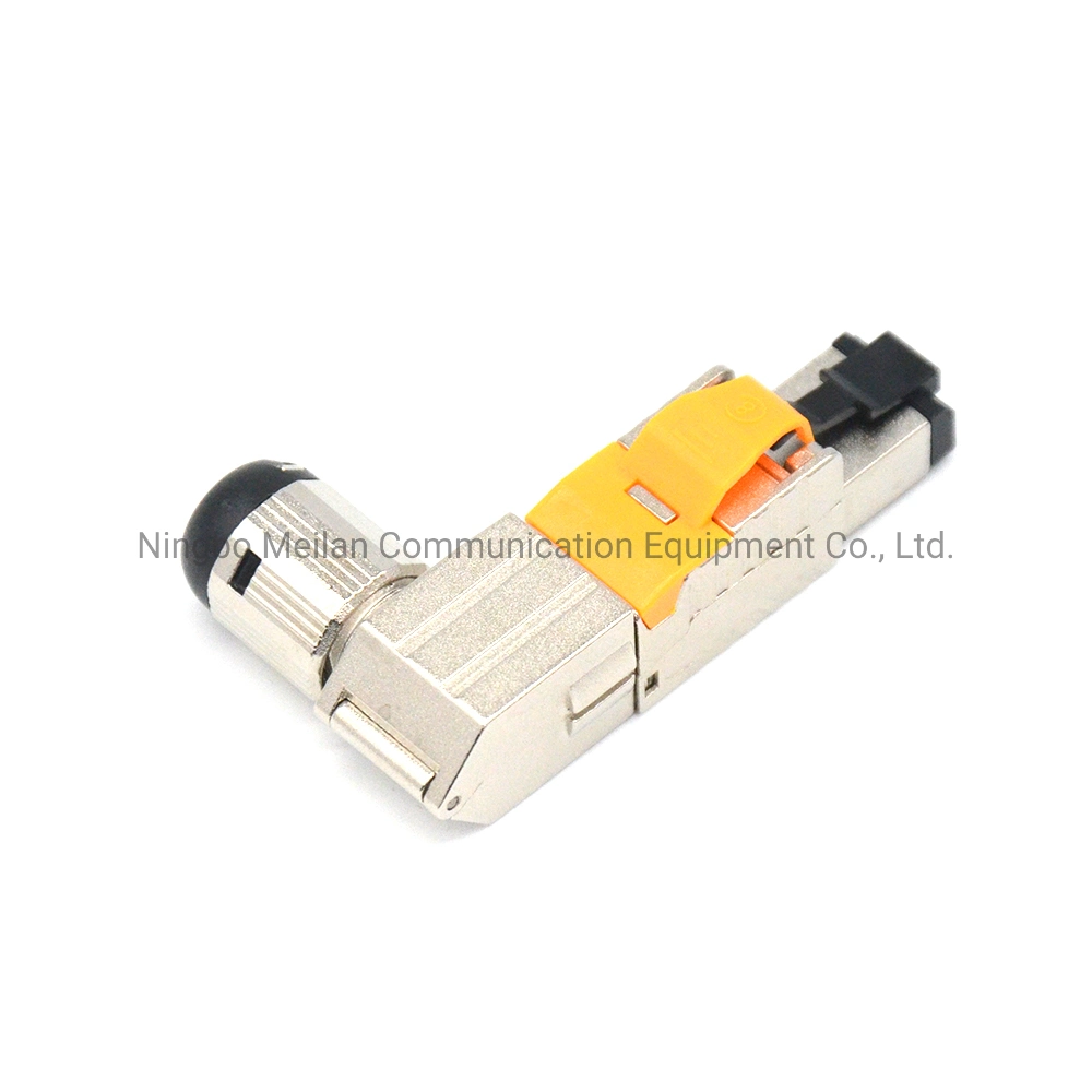 L Type RJ45 Shielded Toolless Modular Plug Network Cable Connector