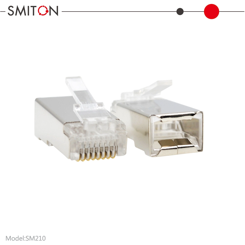 Factory Price Metal Shielded Cat5 CAT6 Cat7 RJ45 8p8c Connector