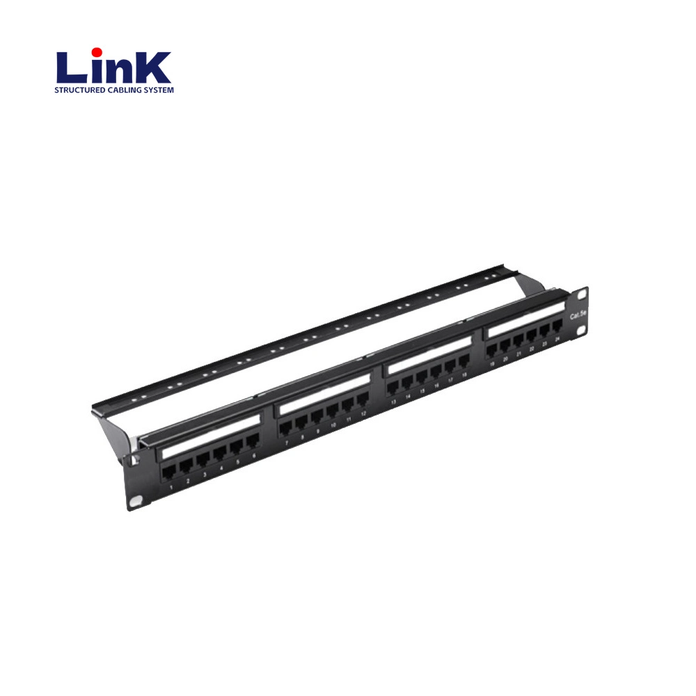 High Quality 24 Port FTP CAT6A Shielded Patch Panel for Data Centers