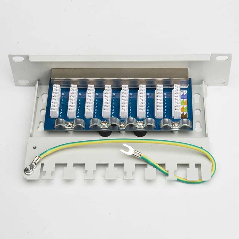 Network RJ45 CAT6 CAT6A SFTP 8 Port for Patch Panel