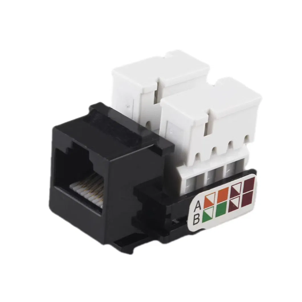 Manufactured RJ45 Cat5e Keystone Jack Punch-Down 8p8c for RJ45 Face-Plate
