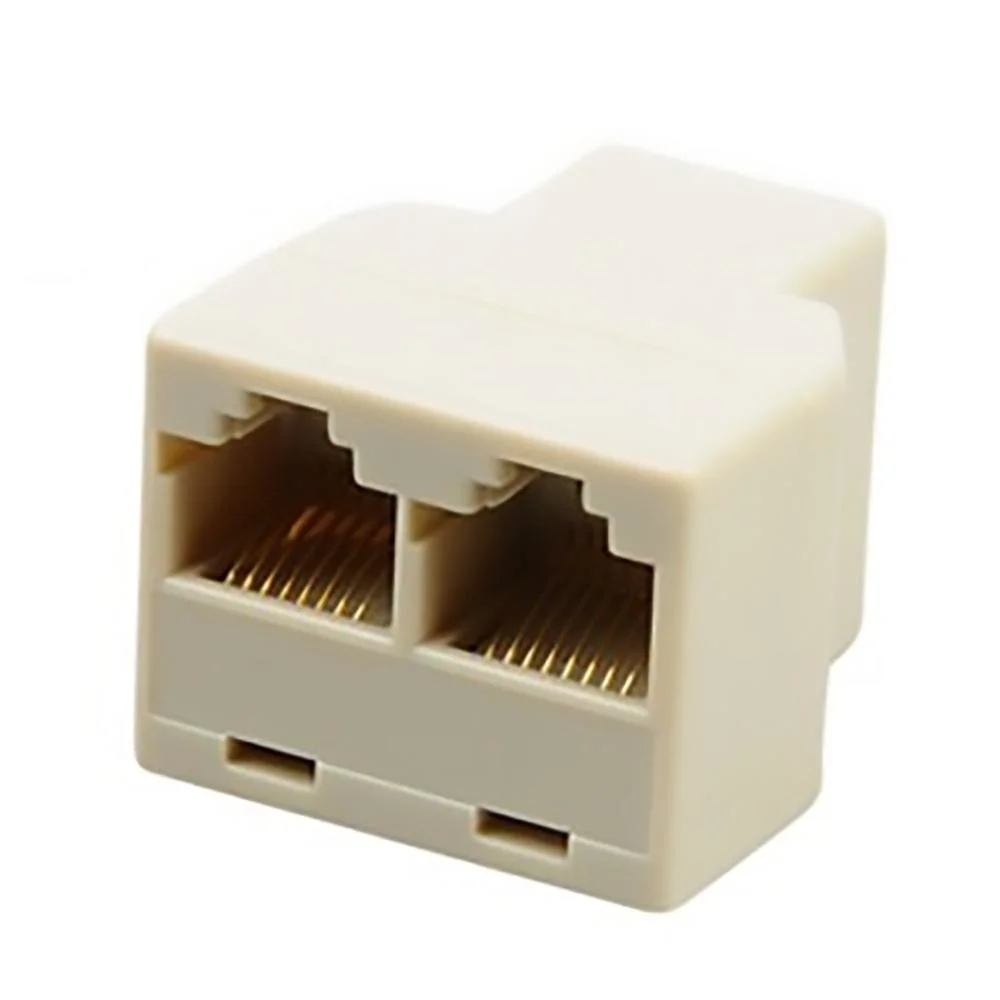 Original High Quality 6p4c Single to Dual Port Inline Coupler