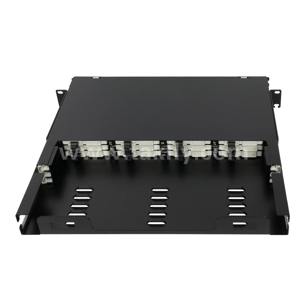 1u 144 Core Ultra High Density Base Fiber Optic MPO MTP Flex Patch Panel