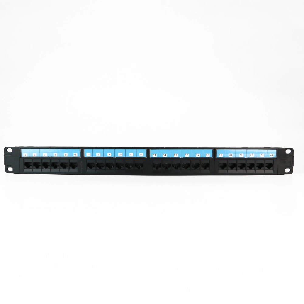 Low Price Neetwork Cabling Modular Patch Panel Cat. 6A UTP 24 Port