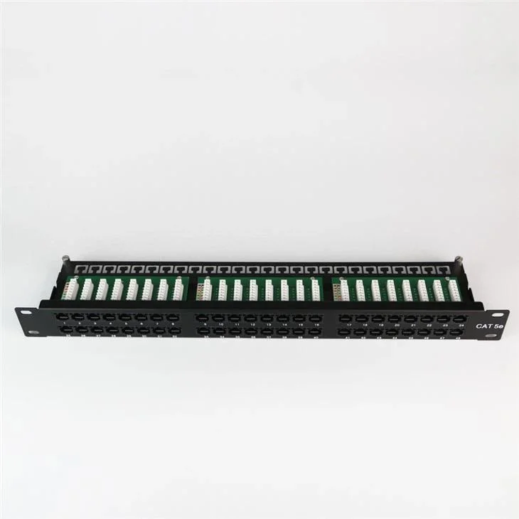 1u 48port Cat5e UTP Modular 90 Degree Punch Down IDC Patch Panel