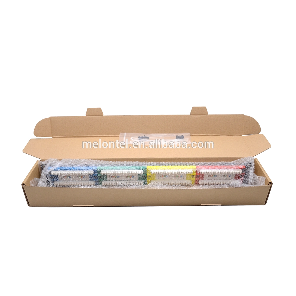 19 Inch 1u 24 Port Patch Panel Patch Panel with Color Plate
