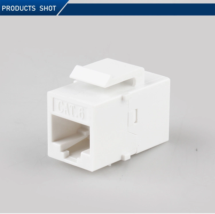 Seto High Quality Wall Mounted UTP STP 180 90 RJ45 Inline Coupler Cat5e CAT6 CAT6A Keystone Jack