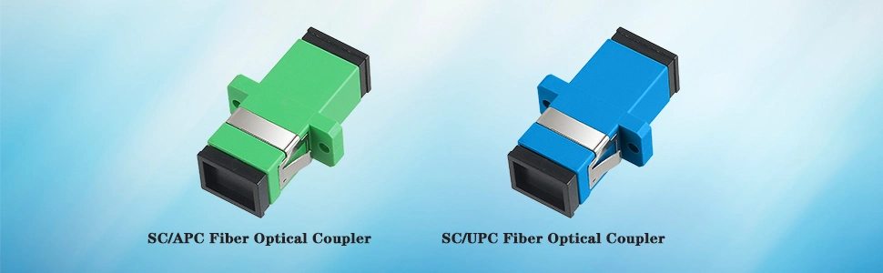 Kolorapus Fiber Optical Coupler Sc Singlemode (SM) Simplex Fiber Optic Adapter Sc Female to Sc Female Upc Simplex Single Mode Network Internet Connector Adapt