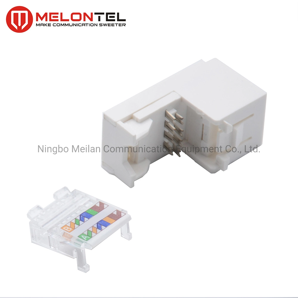 Network RJ45 CAT6 Toolless UTP 90 Degree Outlet Keystone Jack