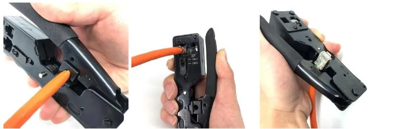 Cat5 CAT6 Cat7 LAN Cable Network Crimper Pass Through RJ45 Rj11 Crimping Stripping Pliers Data Cabling Tools