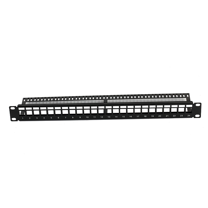 Manufacturer Cable Manager CAT6A Shielded 8port/Cores 24 Port Patch Panel
