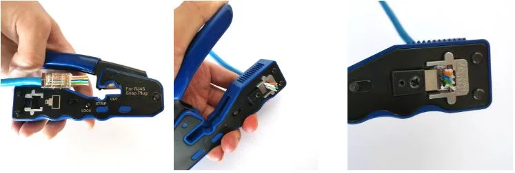 Cat5 CAT6 Cat7 LAN Cable Network Crimper Pass Through RJ45 Rj11 Crimping Stripping Pliers Data Cabling Tools