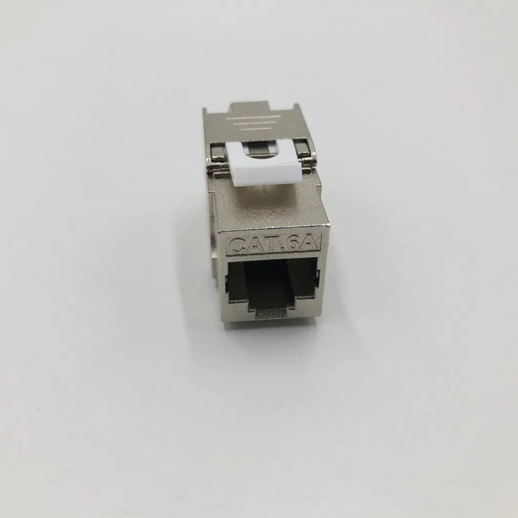 Network RJ45 CAT6A FTP Toollless Keystone Jack