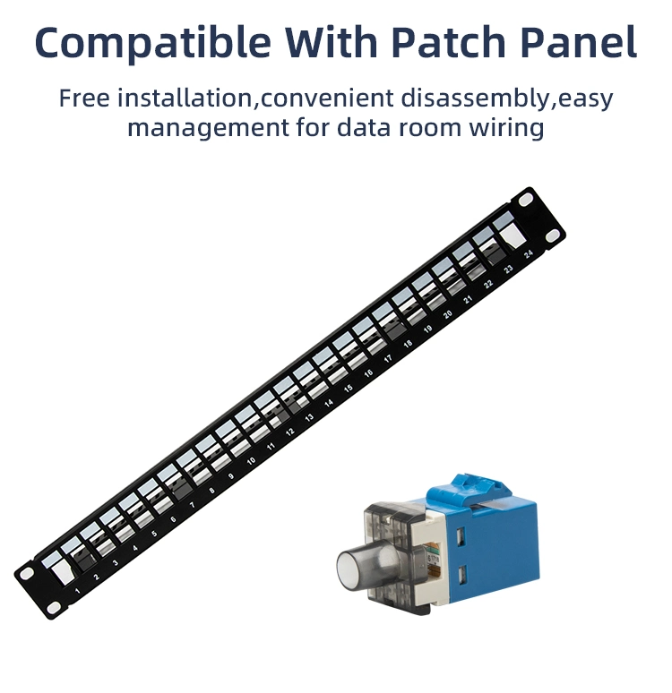 Hot Sale Network Module Cat 6 Cat5e Female 180 Degree Dual 110IDC UTP 8p8c RJ45 CAT6 Keystone Jack for Telecom Qarts