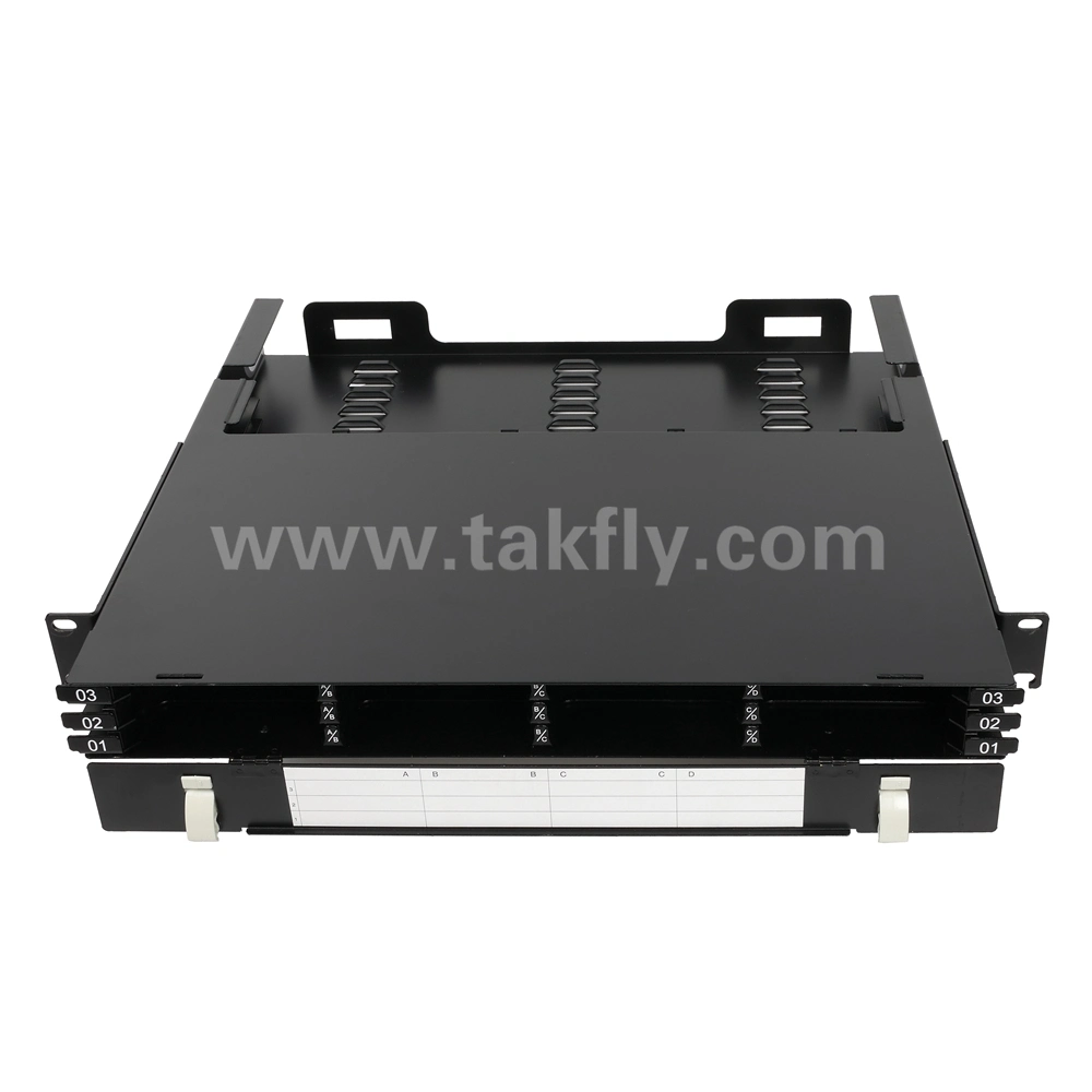 1u 144 Core Ultra High Density Base Fiber Optic MPO MTP Flex Patch Panel