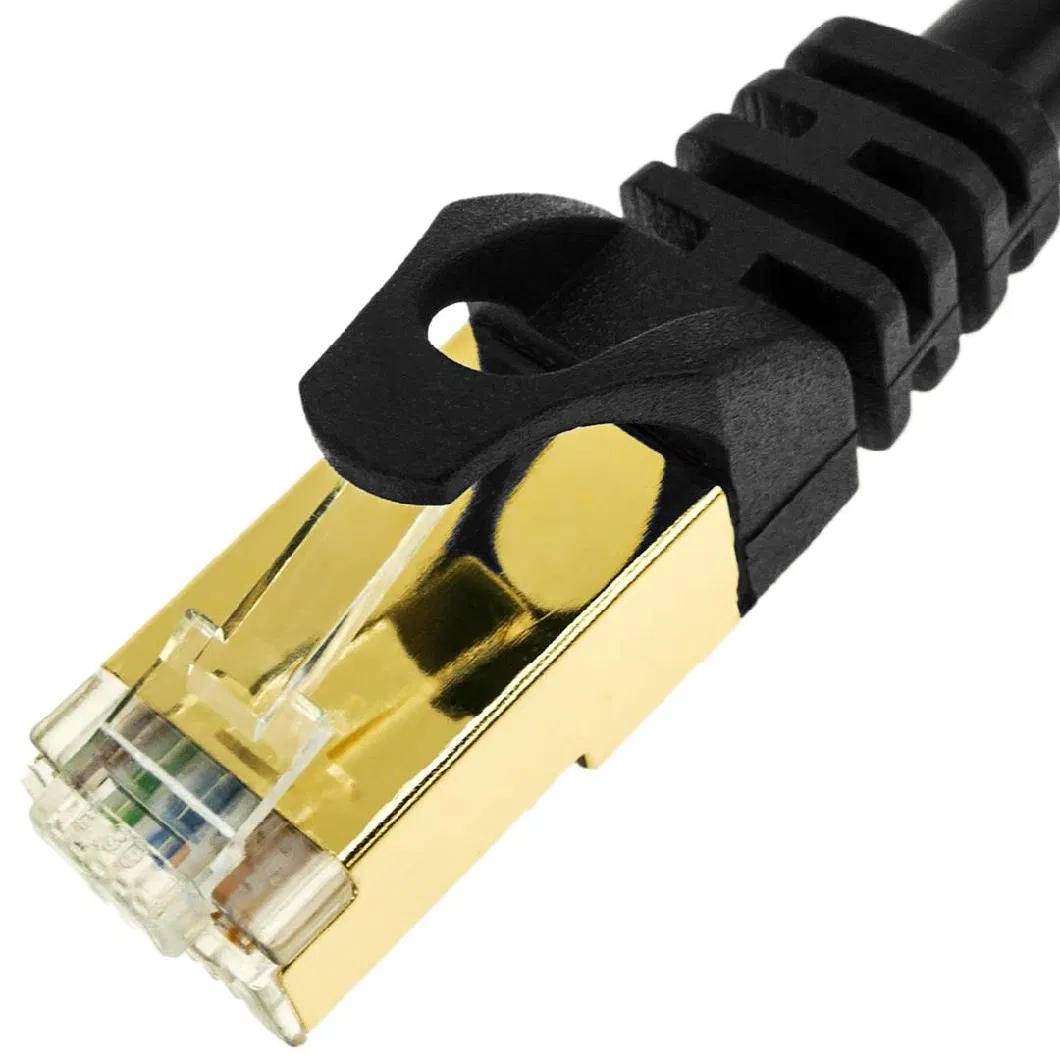 S/FTP Cat7 RJ45 Network Patch Cord 10Gbps 0.5m for Data Communication