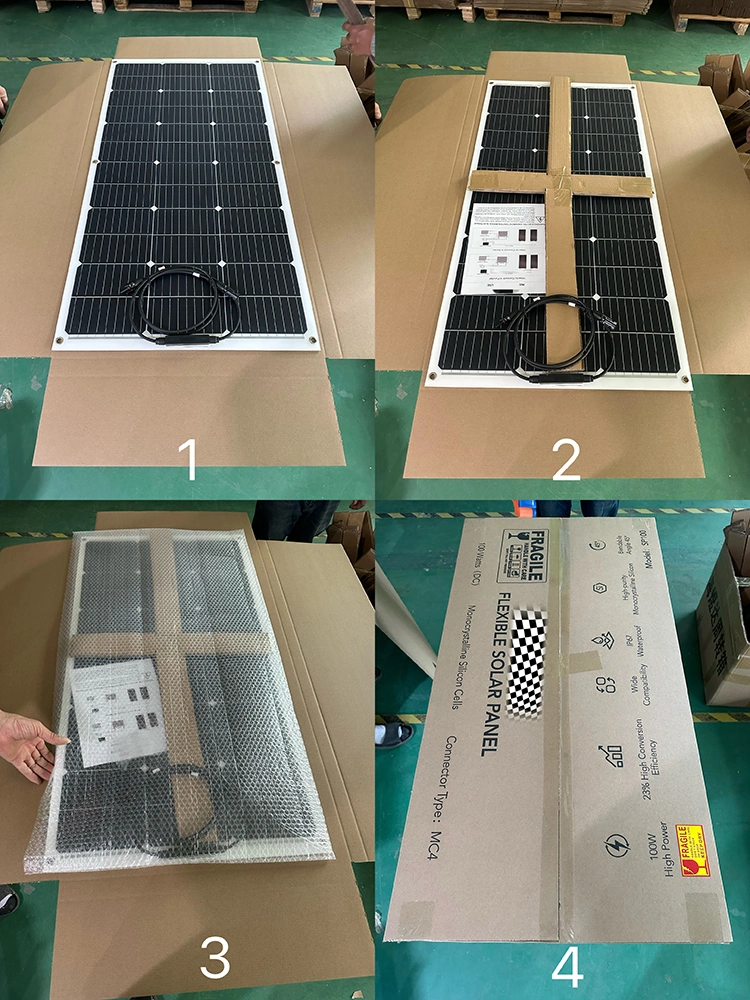 Jcn ETFE Module Flexibility Solar Panels 70W 130W 140W 160W Flexible Portatil Solar Panel for Boats Roof with Mc4 Cables