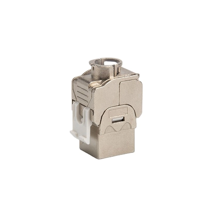 Networking RJ45 Shielded Cat. 5e 180 Degree Tool-Less Keystone Jack