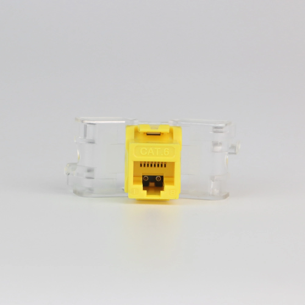 Cabling RJ45 UTP CAT6 Keystone Jack Toolless Type 180 Degree