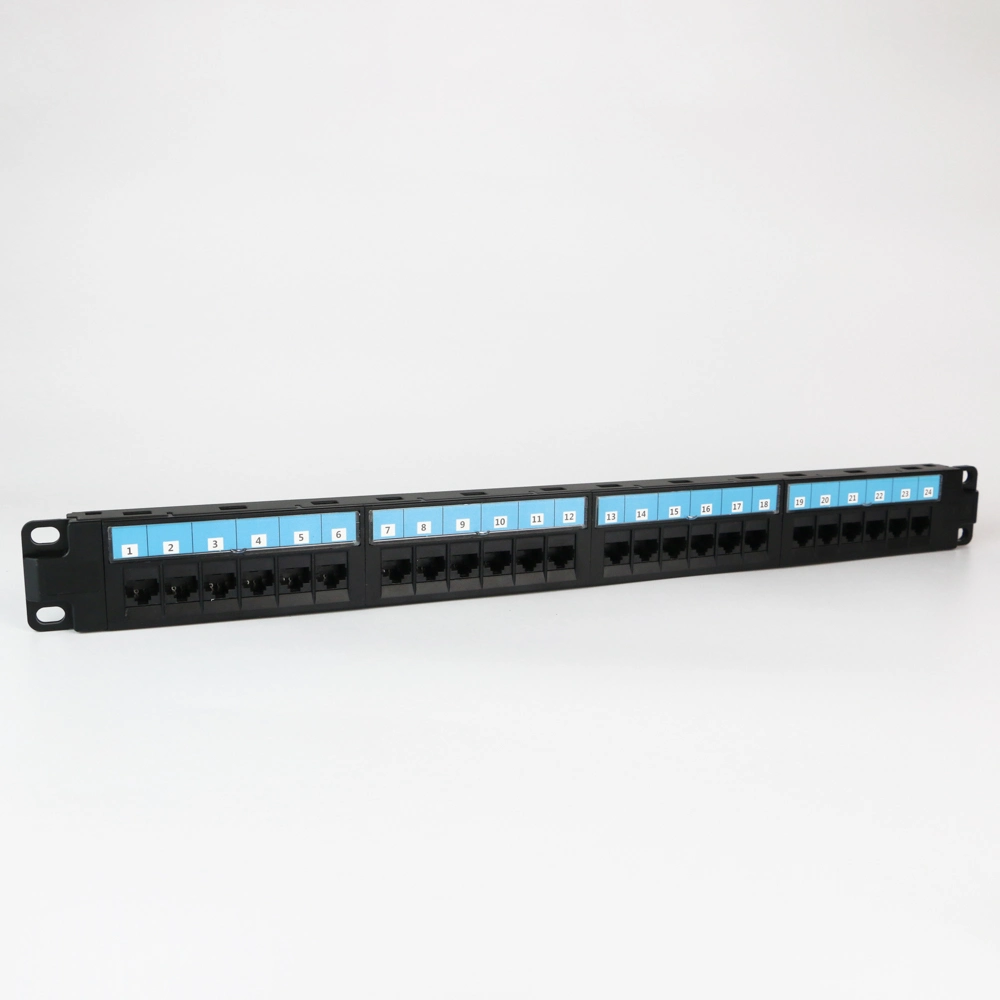 Low Price Neetwork Cabling Modular Patch Panel Cat. 6A UTP 24 Port