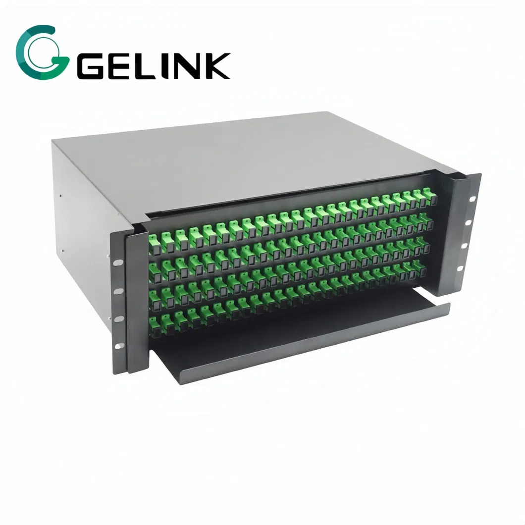 19 Inch 4u 96ports Rack with Sc Connector Fiber Optic Patch Panel